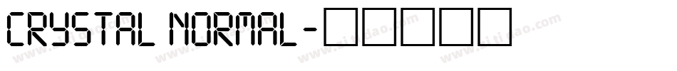 Crystal Normal字体转换